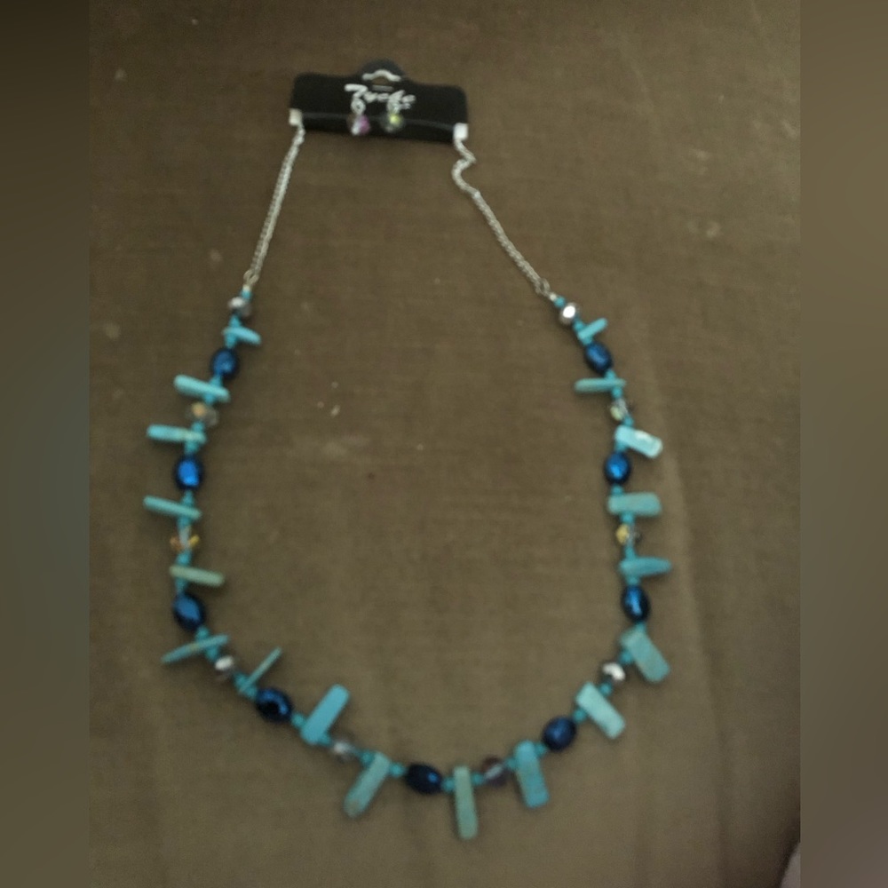 4-sale Tyche Turquoise & Austrian Crystal Jewelry Set- 629 $30 or $25 w/offer